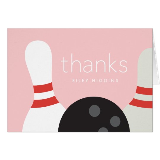 Tarjeta El rodar le agradece notecard