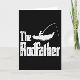 Tarjeta El Rodfather Diversión Pesca Día del Padre Películ