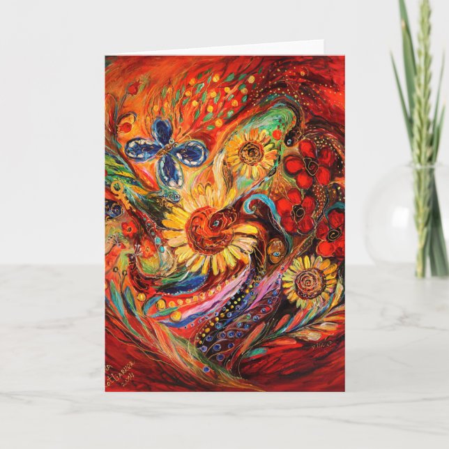 Tarjeta El rojo sobre el rojo (Anverso)