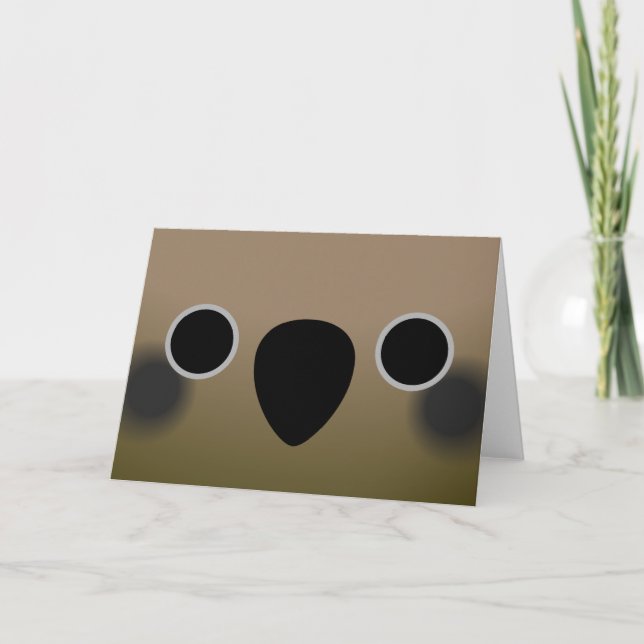 Tarjeta El rostro de un Kea (Anverso)