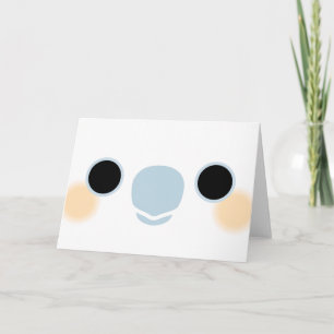 Tarjeta El rostro de una cacatúa de capucha roja