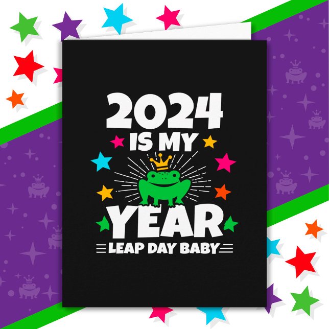 Tarjeta El Salto Del Día 2024 Es Mi Año 29 Feb. Cumpleaños (Subido por el creador)
