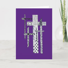 Tarjeta El saludo de Pascua cruza