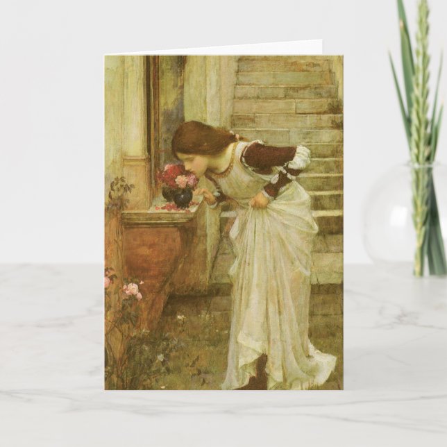 Tarjeta El santuario de John William Waterhouse (Anverso)