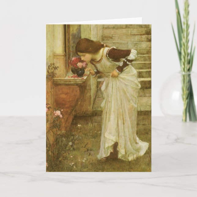 Tarjeta El santuario de John William Waterhouse (Anverso)
