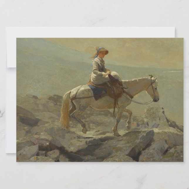 Tarjeta El sendero inmaculado, Montañas Blancas (Hogar Win (Anverso)