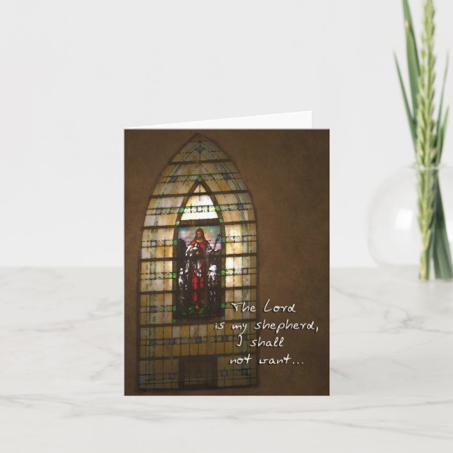 Tarjeta El Señor es mi Pastor. (Anverso)