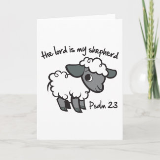 Tarjeta El Señor es mi Pastor