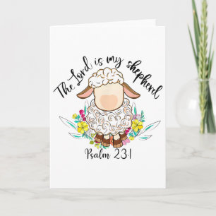Tarjeta El Señor Es Mi Pastor Oración Del Señor Cristiana