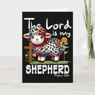 Tarjeta El Señor Es Mi Pastor Salmo Oveja Linda Pascua Ch