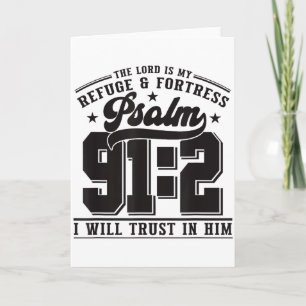 Tarjeta El Señor Es Mi Refugio & Fortaleza – Salmo 91_