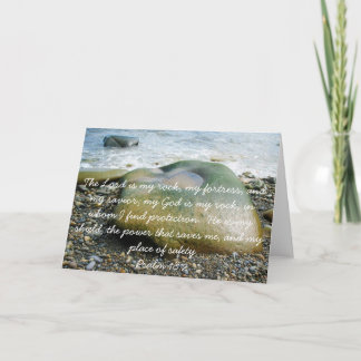 Tarjeta El Señor es mi Rock Notecard