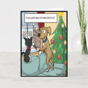 Tarjeta El show de magia de Navidad de la mascota