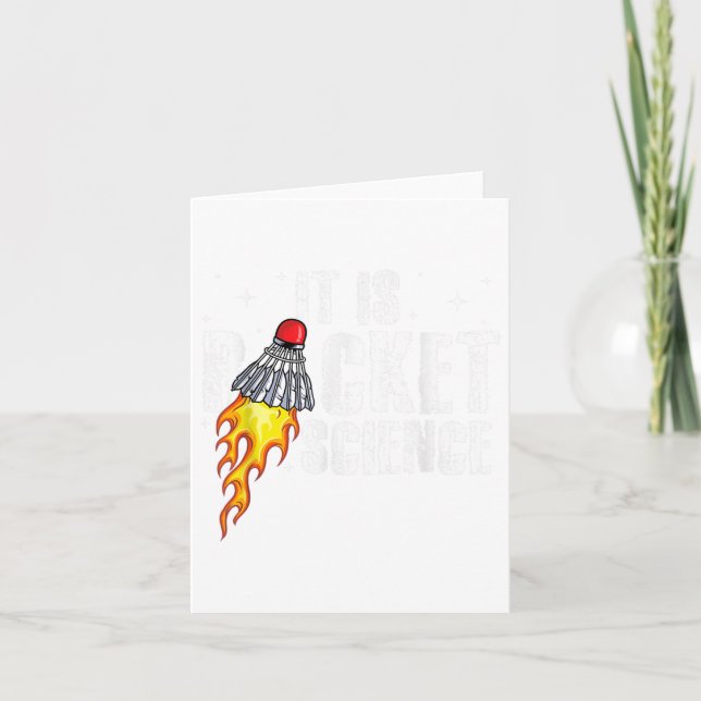 Tarjeta El Shuttl del jugador de Badminton gráfico de cien (Anverso)