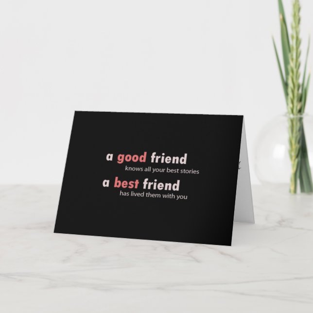 TARJETA EL SIGNIFICADO DE LA AMISTAD Y EL CUMPLEAÑOS (Anverso)