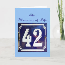 Tarjeta El significado de todo.