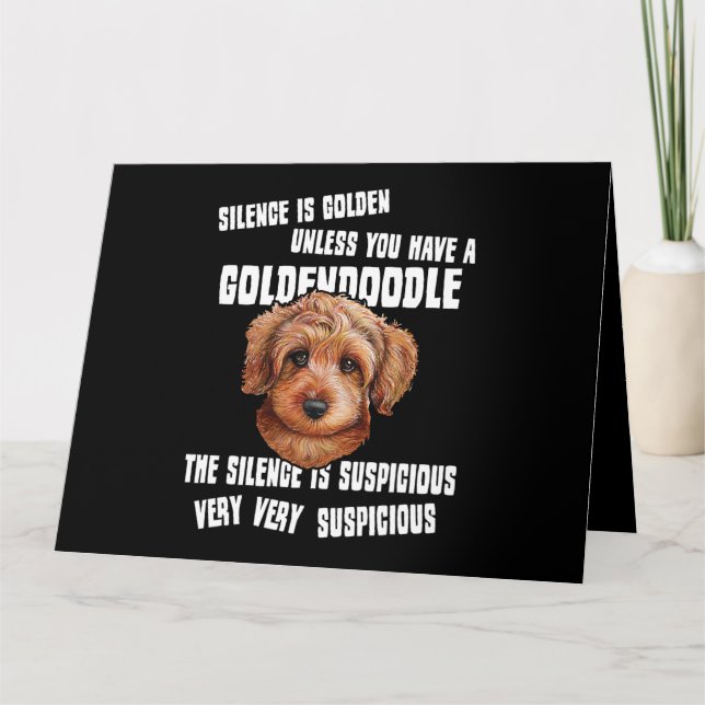 Tarjeta El Silencio Es Dorado A Menos Que Tengas Un Golden (Anverso)
