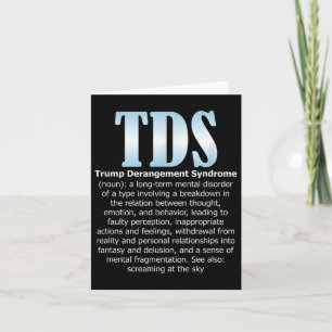 Tarjeta El síndrome de desangre de Trump en Tds Divertido 