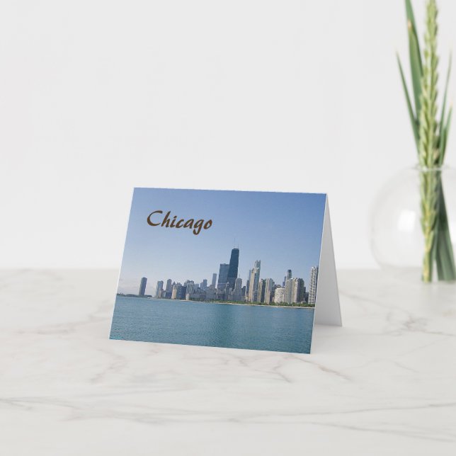 Tarjeta El Skyline de Chicago (Anverso)
