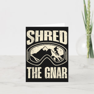 Tarjeta El Snowboard Repartió A Gnar Snowboard A Funny Chi