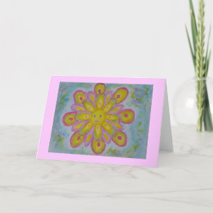 Tarjeta el sol brilla notecard