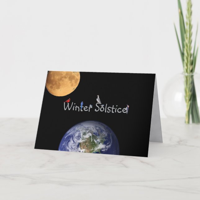 Tarjeta El solsticio de invierno: Saludos navideños de la  (Anverso)
