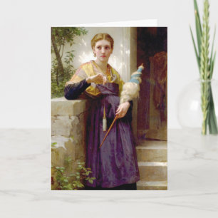 Tarjeta El Spinner, William-Adolphe Bouguereau