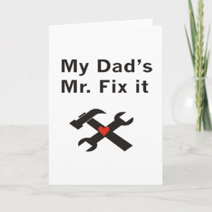 Tarjeta El Sr. Arreglarlo de mi papá