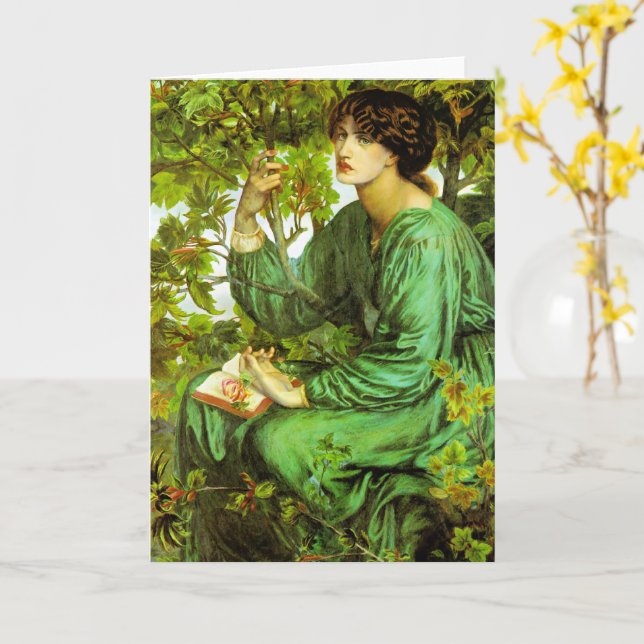 Tarjeta El sueño del día, arte fino, (flor amarilla)