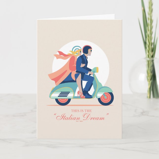 Tarjeta El sueño italiano: el Lotus blanco (Anverso)