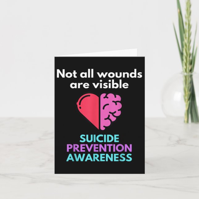 Tarjeta El Suicidio Le Da Dolor A Otra Persona. Suicidio (Anverso)
