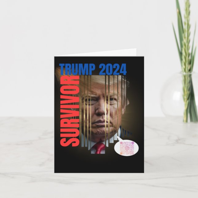 Tarjeta El superviviente de Trump 2024 (Anverso)