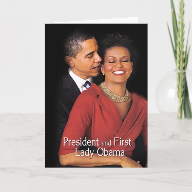 Tarjeta El susurro (presidente y primera señora Obama) (Anverso)