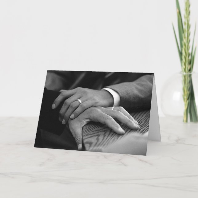 Tarjeta El suyo y sus anillos de bodas (Anverso)