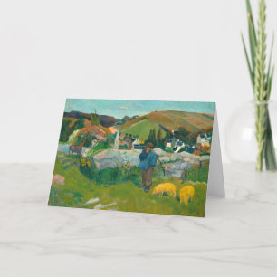 Tarjeta El Swineherd   Paul Gauguin