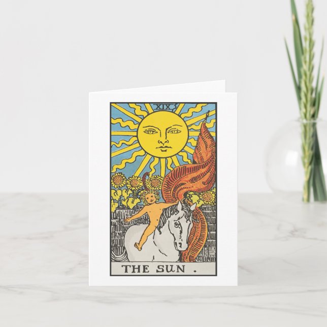 Tarjeta El tarot del Sol - Caminante Waite Smith (Anverso)