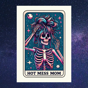 Tarjeta El Tarot Desastre Caliente del Día de la Madre Esq