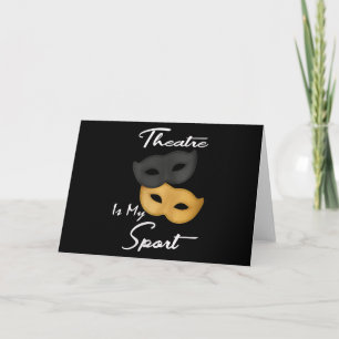 Tarjeta El teatro es mi deporte   Regalo de teatro