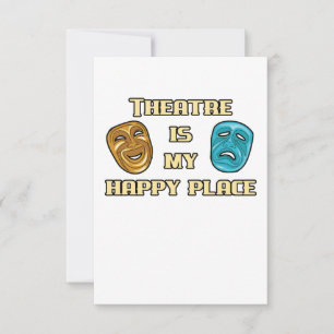 Tarjeta El teatro es mi feliz lugar Actor Actor Regalo Div