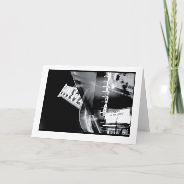 Tarjeta El teatro: Obsoleto del siglo XX (Anverso)