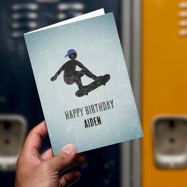 Tarjeta El tema del patinaje artístico Metalizado para niñ (Subido por el creador)