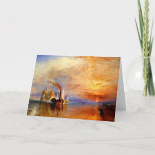 Tarjeta El Temeraire que lucha, J.M.W. Turner
