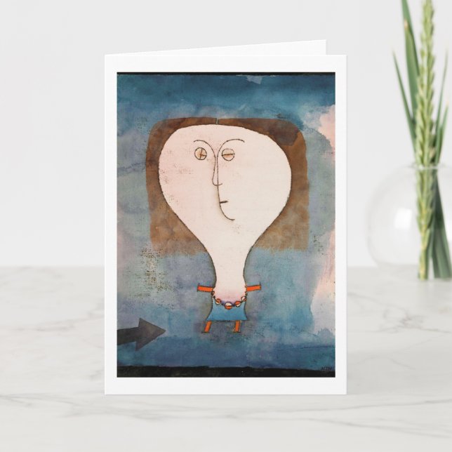 Tarjeta El temor de un Chica, Klee (Anverso)