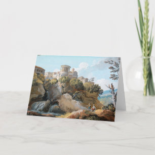 Tarjeta El templo de Vesta   Giovanni Battista Busiri