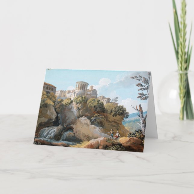 Tarjeta El templo de Vesta | Giovanni Battista Busiri (Anverso)