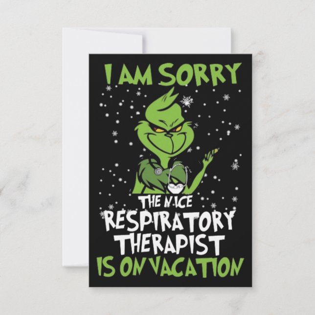 Tarjeta El Terapia Respiratoria Agradable (Anverso)