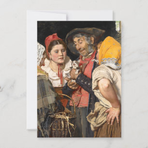 Tarjeta El tesoro del viejo (El gato) (de Karl Gussow)