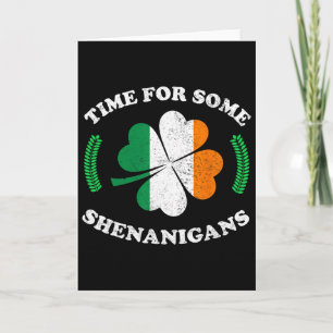 Tarjeta El tiempo de San Patricio para algunas travesuras,