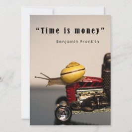 Tarjeta El tiempo es dinero