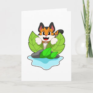 Tarjeta El tigre en la caza